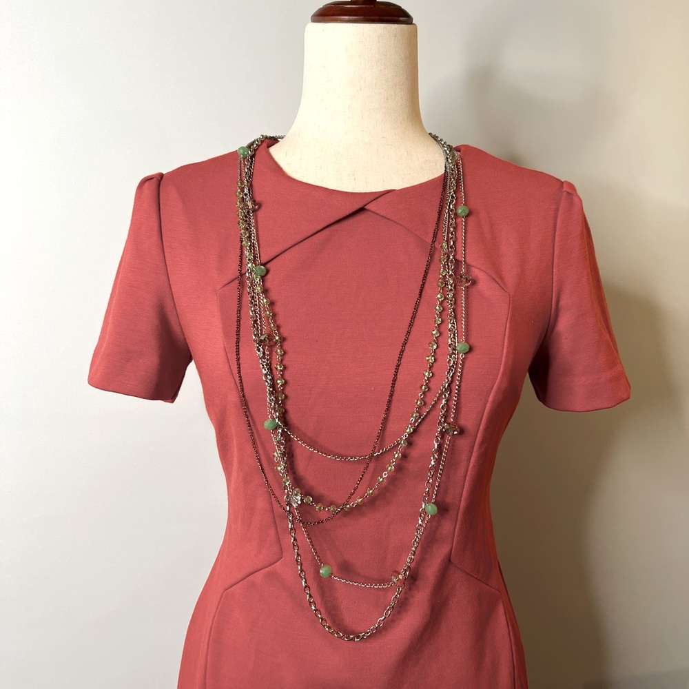 Banana Republic 2P Orange Red Dress